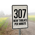 307 new network security threats per minute